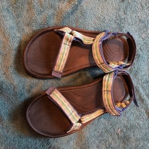 Blue Green Teva Sandals